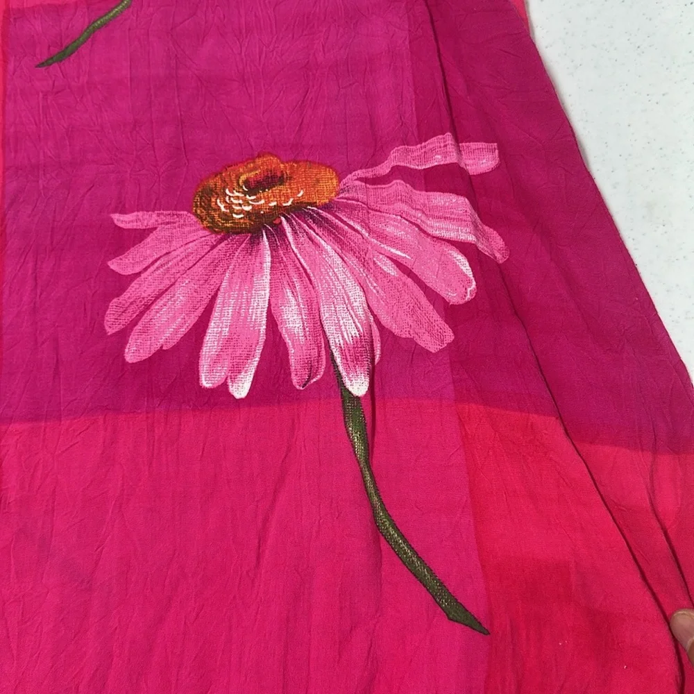 JAMS WORLD Kasana pink floral Hawaiian dress Girls Size Medium Vintage USA